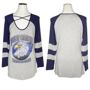 Harley Davidson Groovy Move Rhinestone Long Sleeve Tunic Top